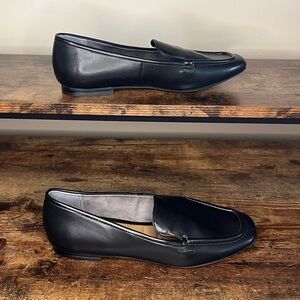 Kelly & Katie black Mission faux leather slip on casual dressy loafer women's‎ 7